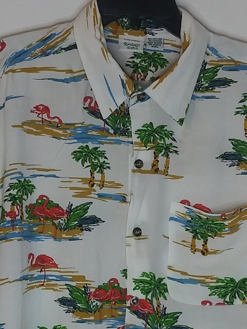 Rainforest Café Hawaiian Shirt Men's XXL